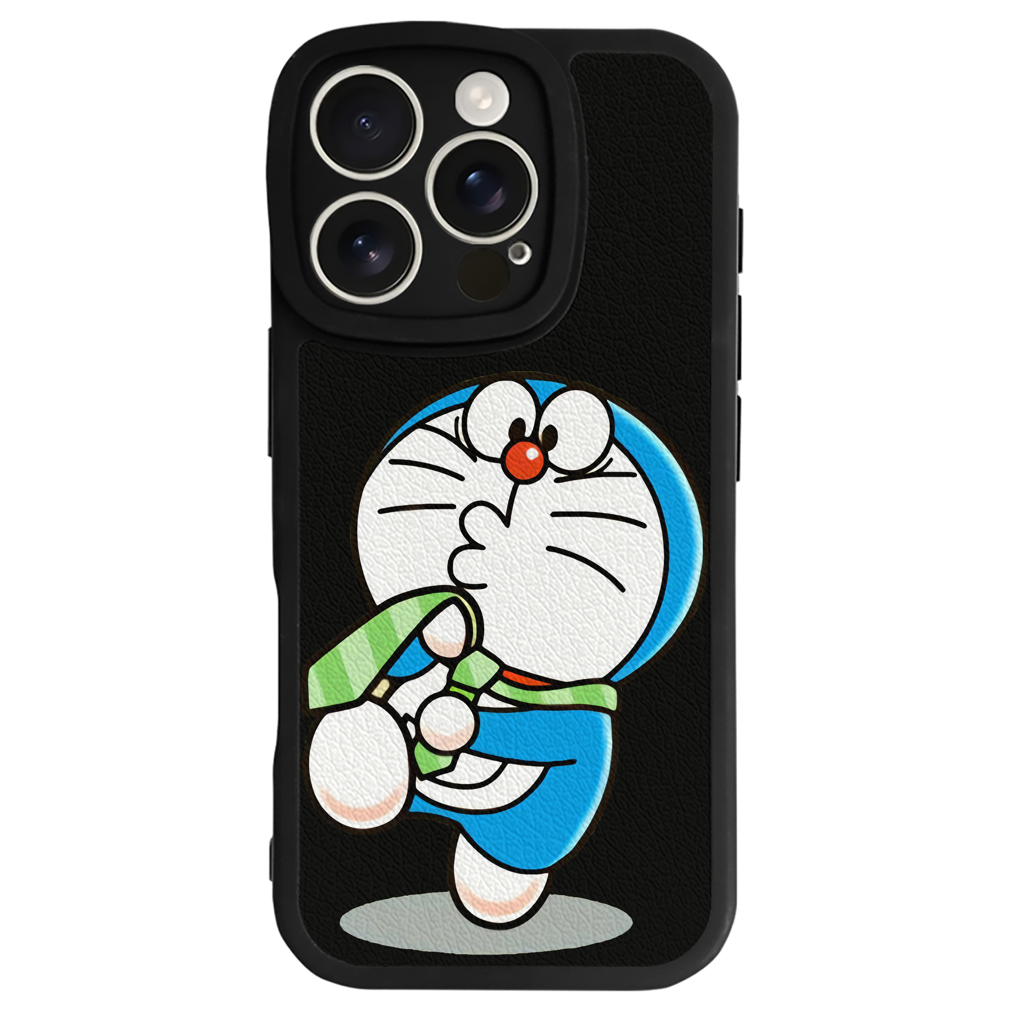 （画像用） ドラえもん Doraemon 【iPhone 16シリーズ対応】シリコンスマホケース（レザー調） 材質：シリコン